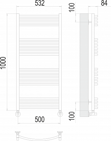 Классик П20 500х1000 Полотенцесушитель  TERMINUS Чебоксары - фото 3